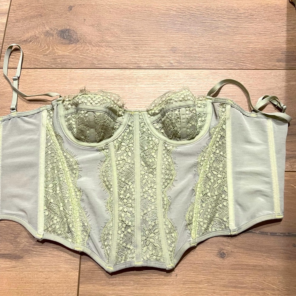 UO out from under lace corset top